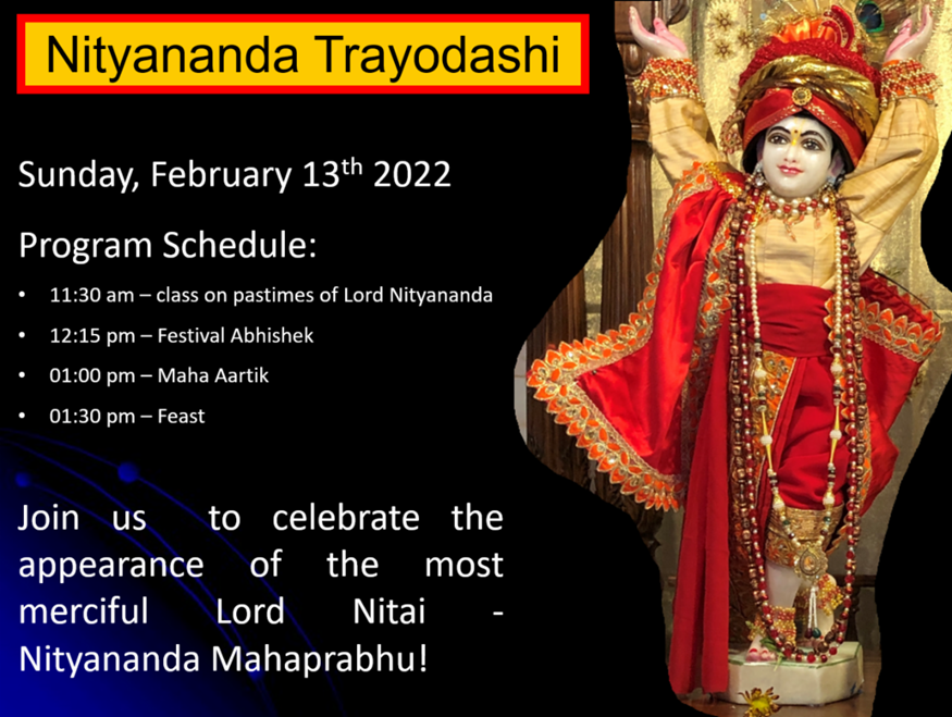 Nityananda Trayodashi Celebration! Boise Temple